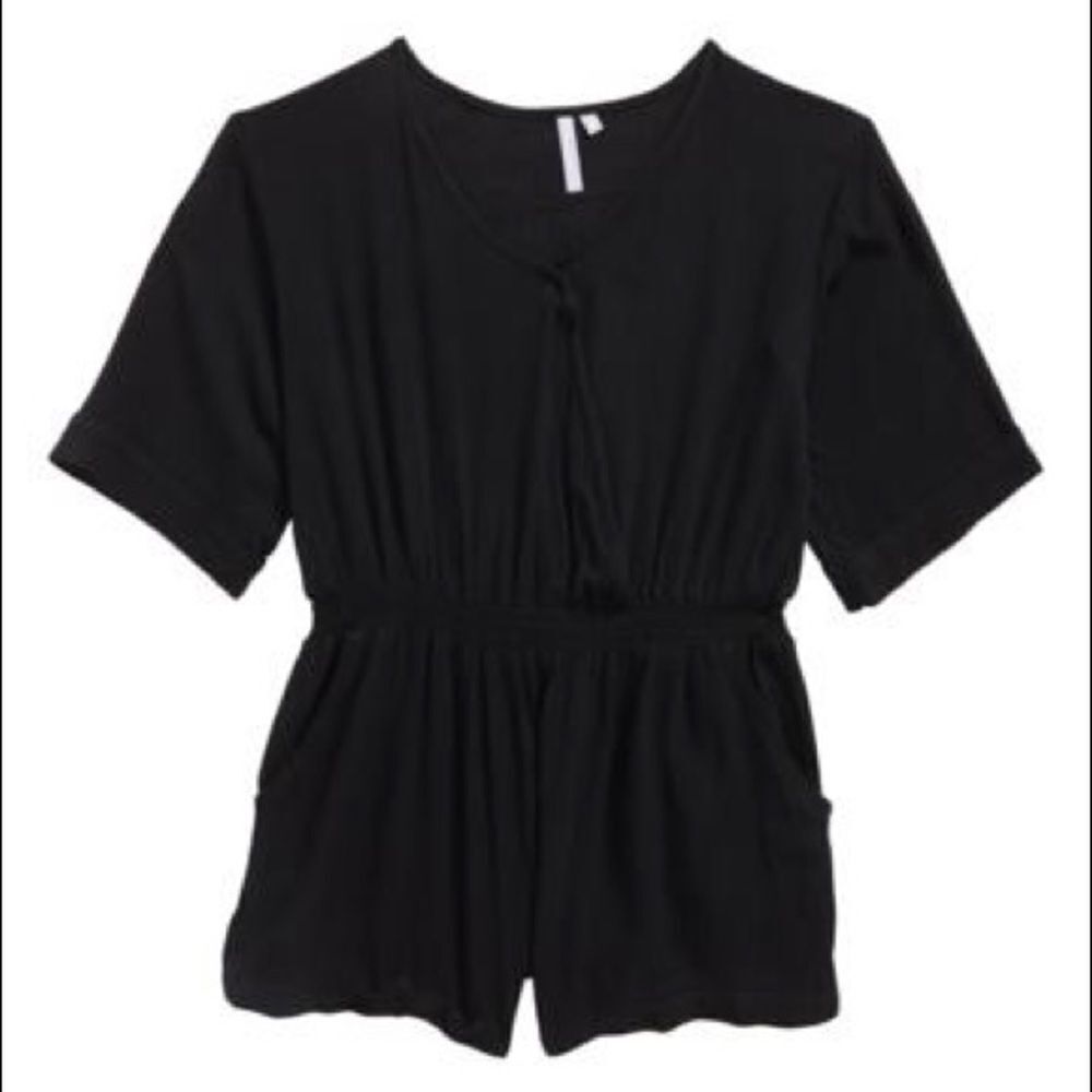 Good Luck Girl-Good Luck Gem Black Romper